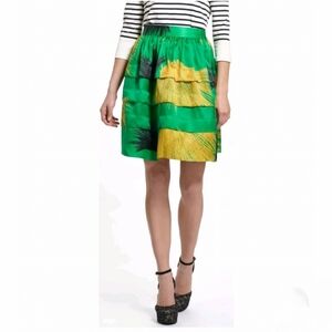 🌴 Sariah Silk Tiered Crosshatched Ruffle Skirt